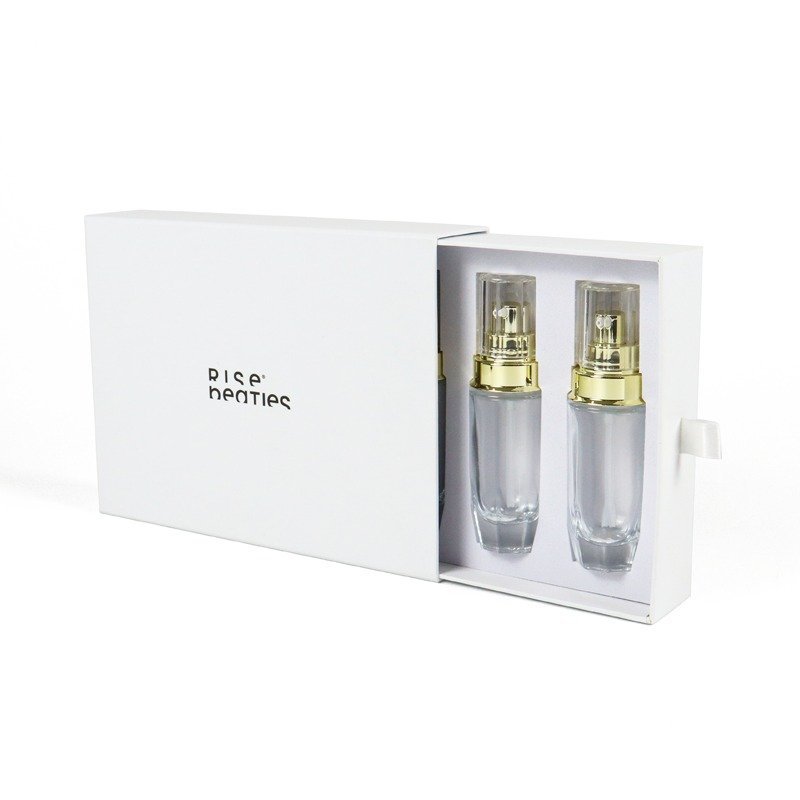 Fine Decoration White Card Double Door - Beauty Gift Box Packaging | Crown Win Manufacturer Customizable