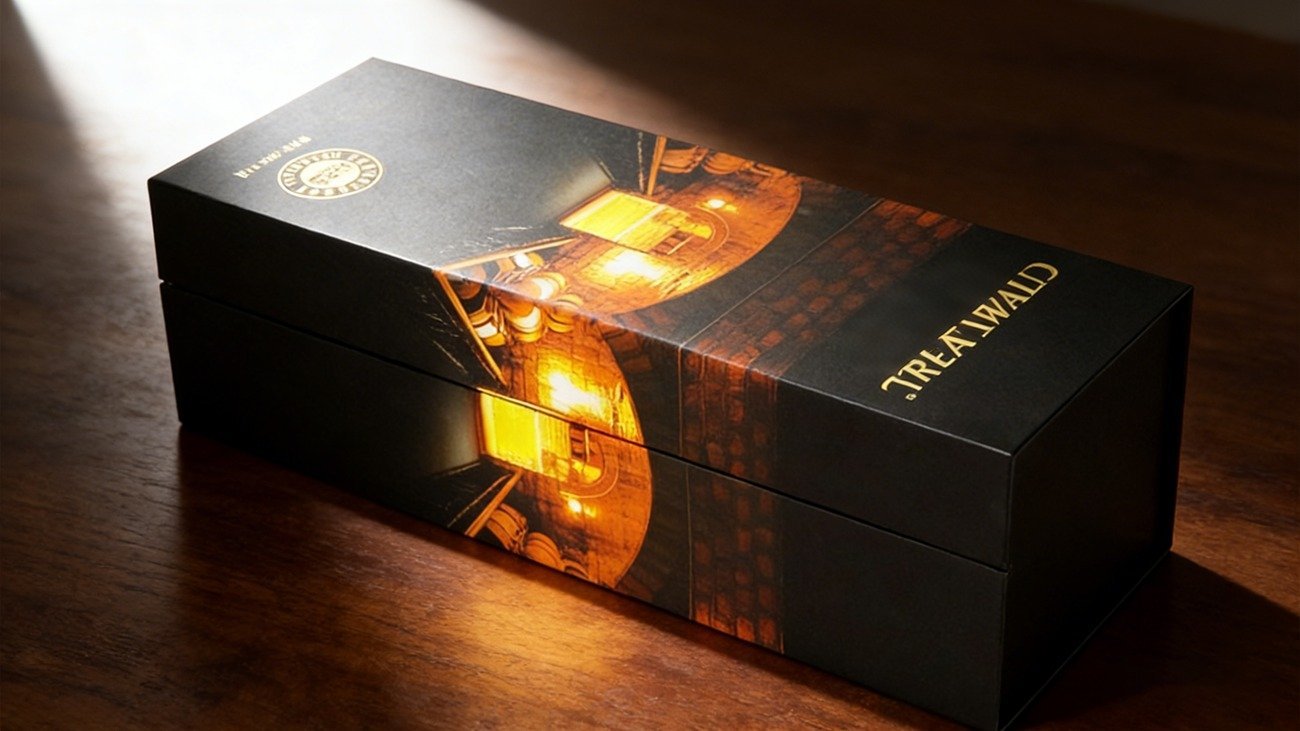 Top choice for high-end liquor gift packaging: Crown Win hard laminated cardboard liquor gift box