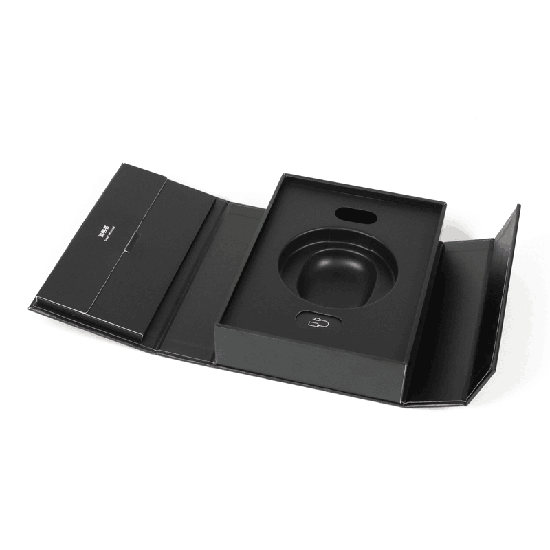 Creative Double-door Design Holographic Logo Printed Bluetooth Earphone Packaging Box | Crown Win Manufacturer
