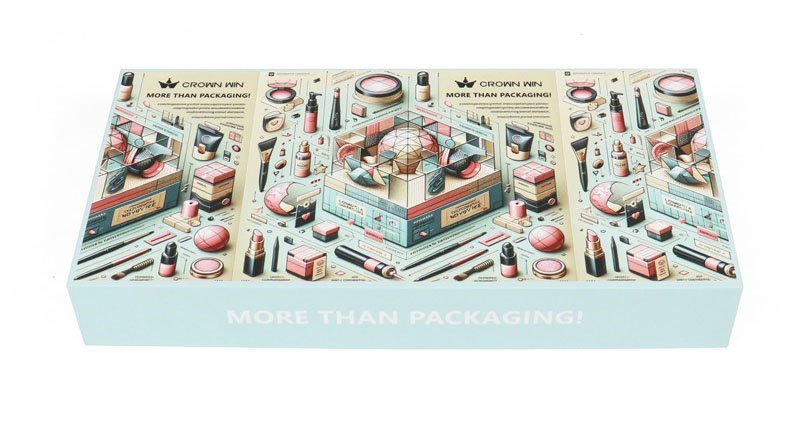 Crown Win Customized White Cardboard Beauty Multi piece Gift Box with Shockproof Inner Tray