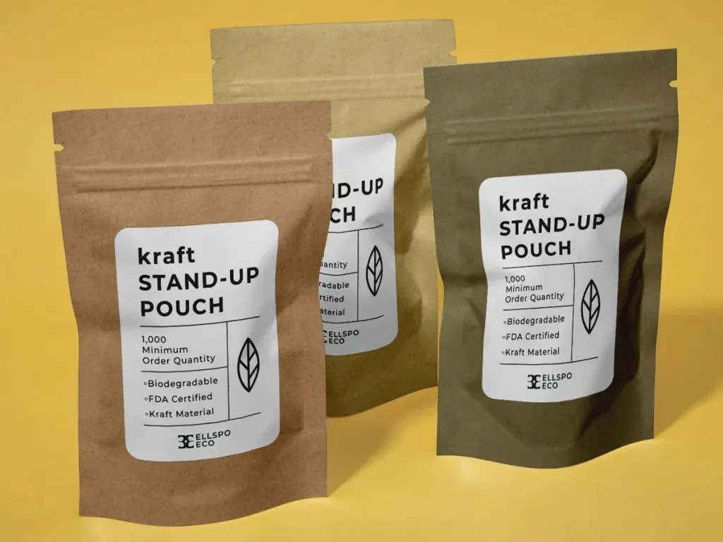 Crown Win stand-up pouches compared to traditional packaging, suitable for specialty foods