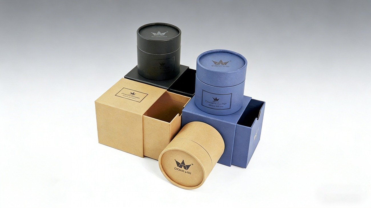 Crown Win Custom Drawer-Style Round Packaging Box: Elevate Your Scented Candle Brand Image