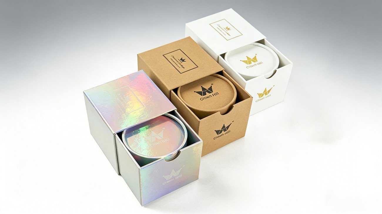 High-end Satin Lined Scented Candle Packaging