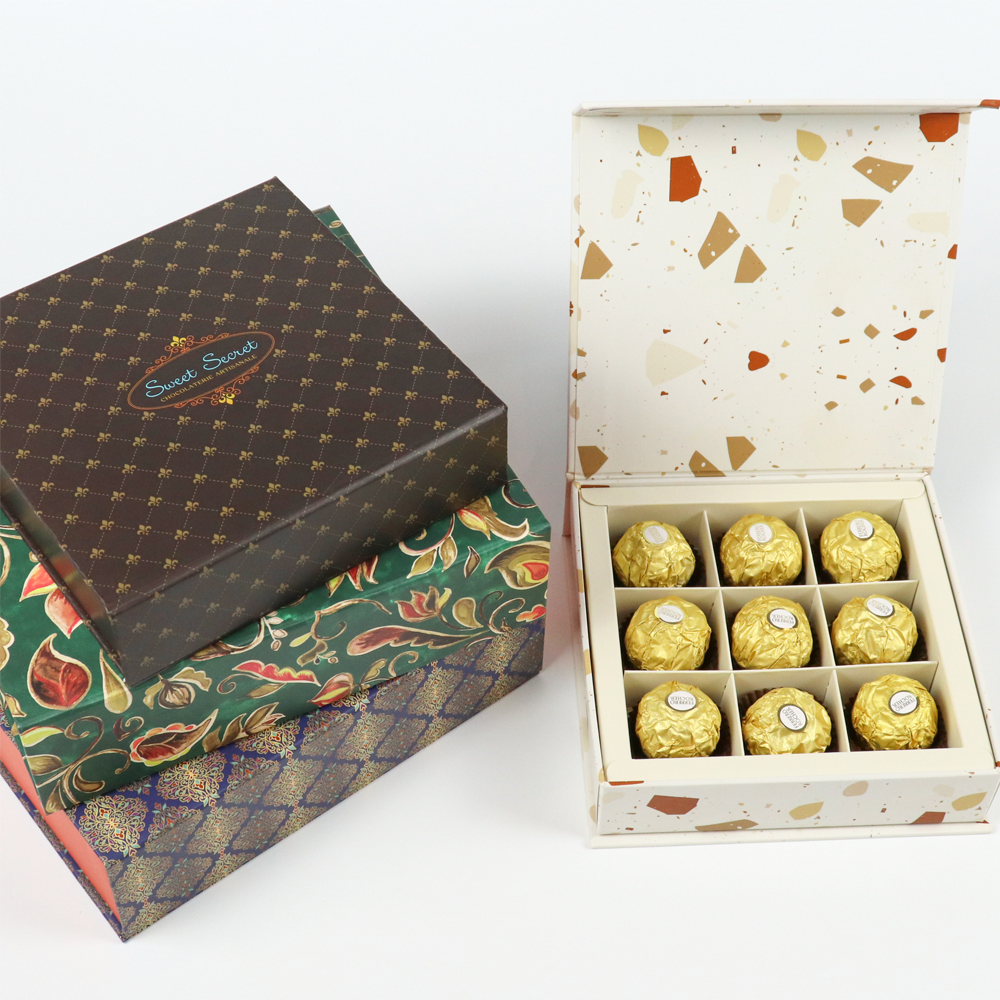 Customized Divided Chocolate Gift Box | Luxury Magnetic Packaging | Crown Win Box