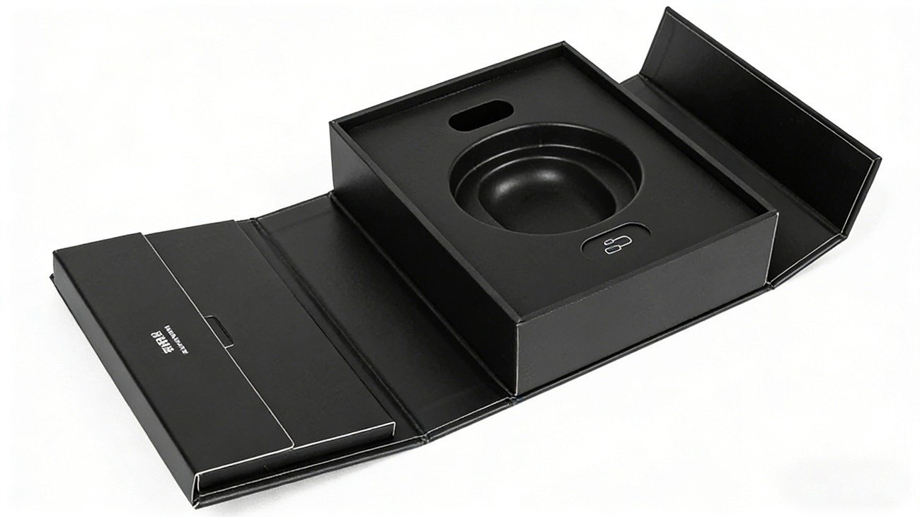 Double Door Holographic Logo Bluetooth Earphone Packaging Box - Crown Win