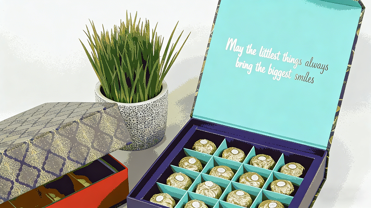 Crown Win Customized Food Grade Magnetic Chocolate Gift Box (with EVA Lining)