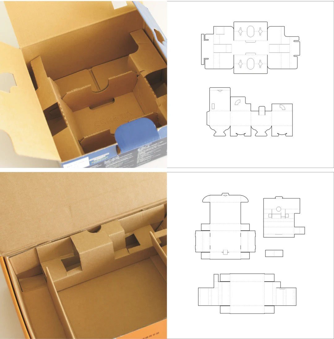 Integrated inner tray and partition