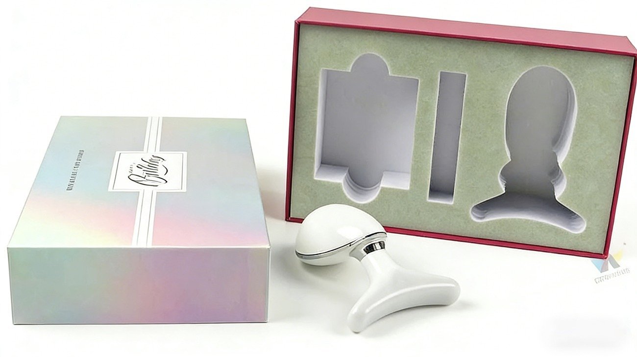 How Crown Win uses custom cardboard to create packaging for facial massagers