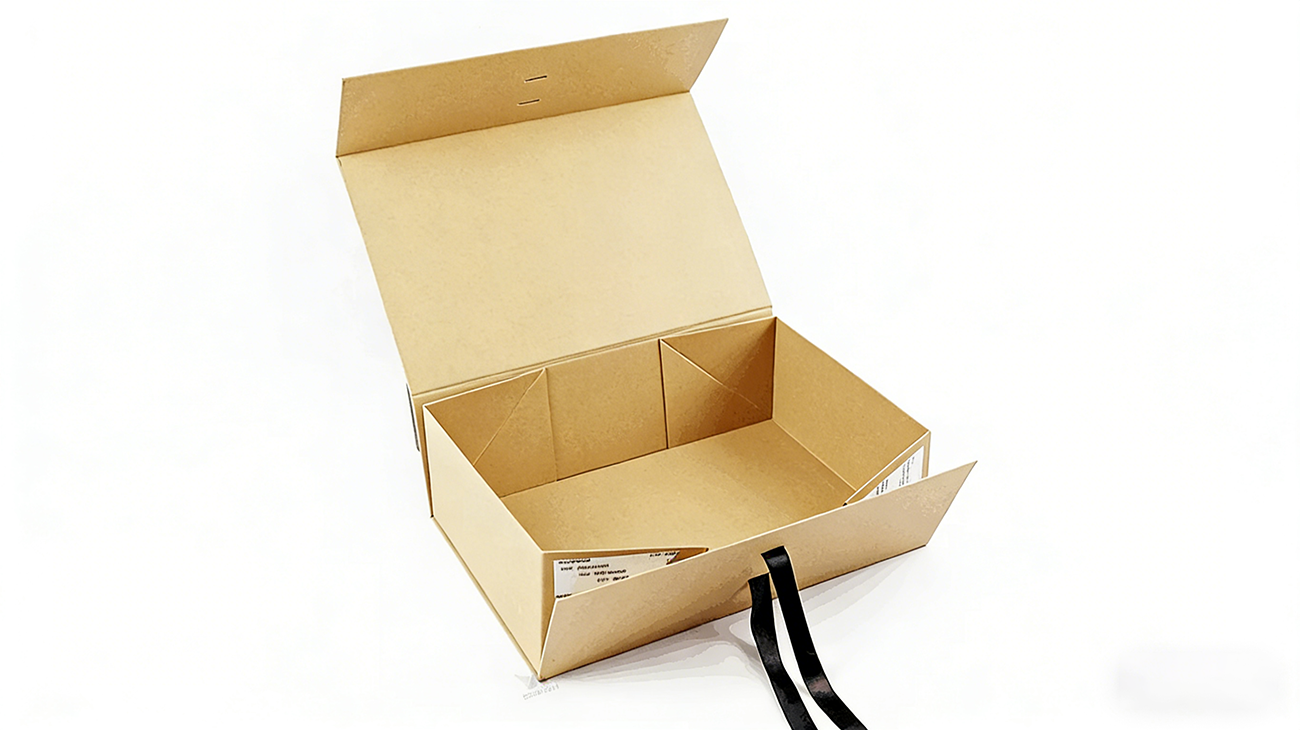 Folding paper box packaging suitable for light and small clothing categories