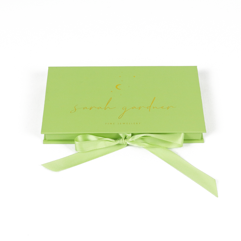 Ribbon buckle jewelry and card packaging box | Customized by Crown Win manufacturer