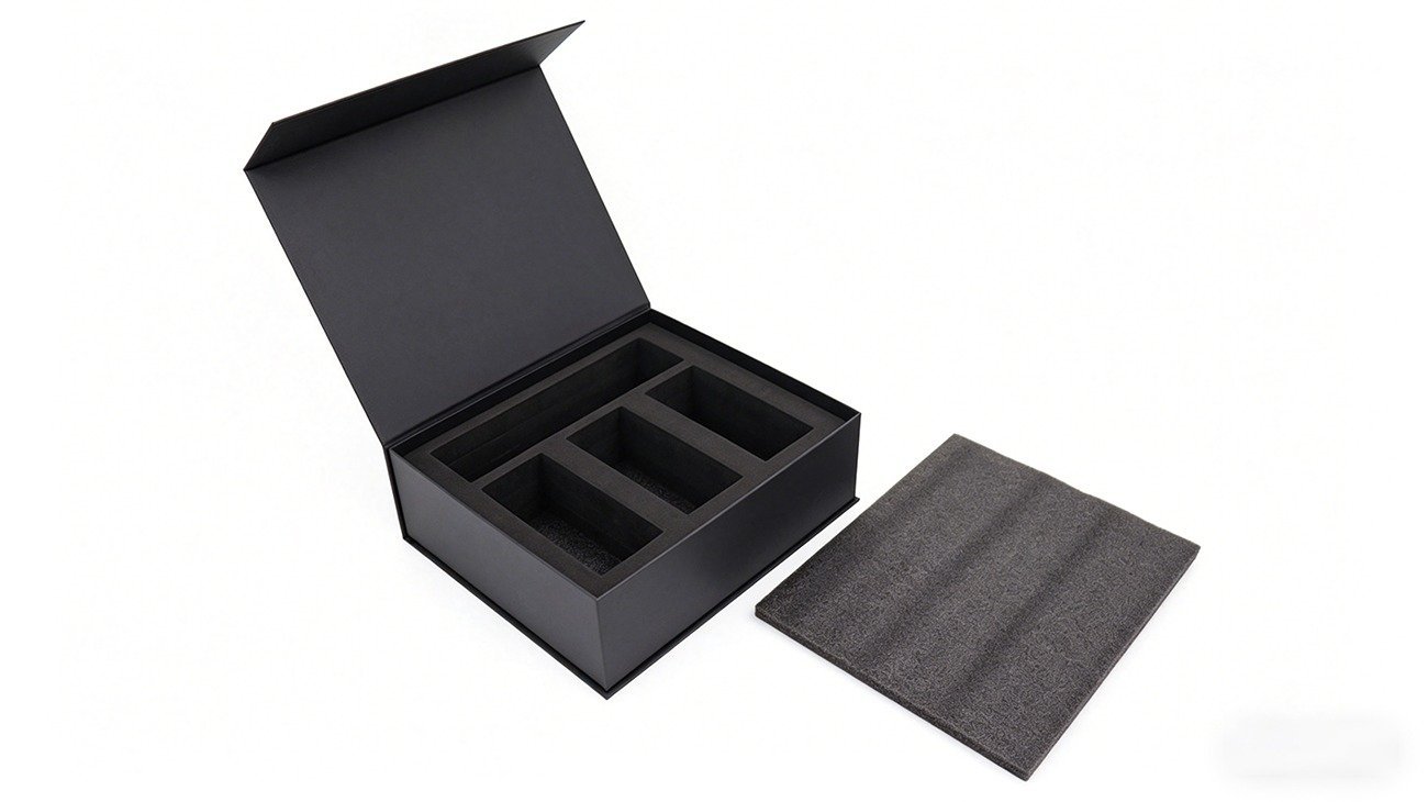 Flip-top magnetic rigid box, custom luxury rigid box packaging