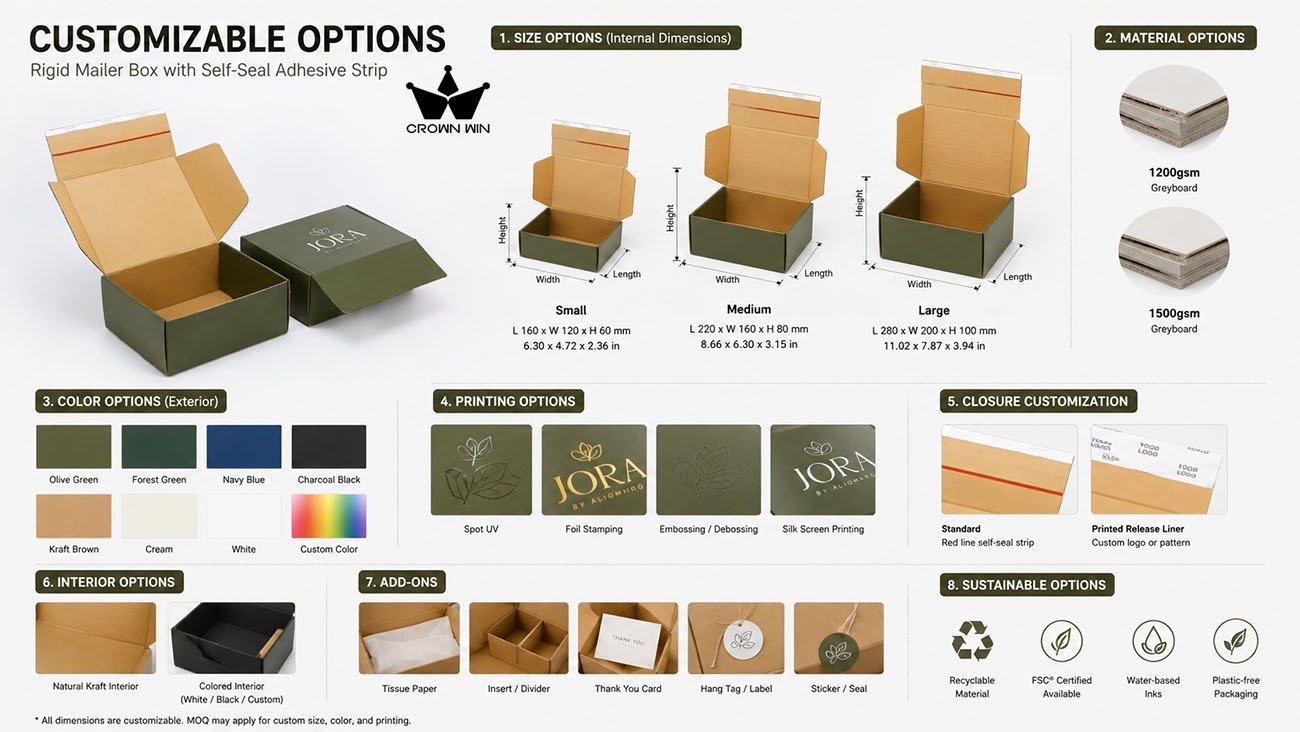 Custom tear strip shipping box with easy-open mechanism for e-commerce brands