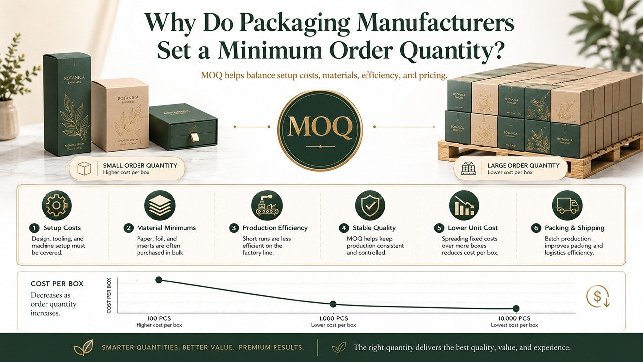 Why do packaging manufacturers set Minimum Order Quantities (MOQs)?