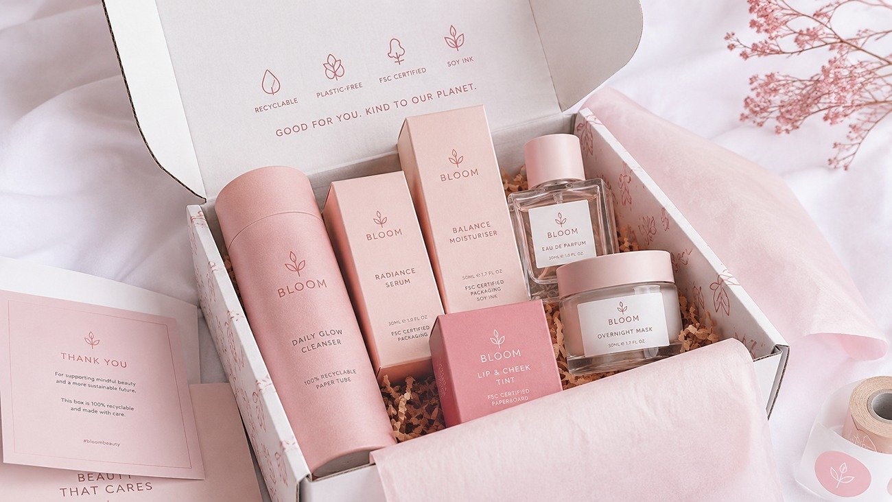 High end paper packaging for start-up cosmetics brands