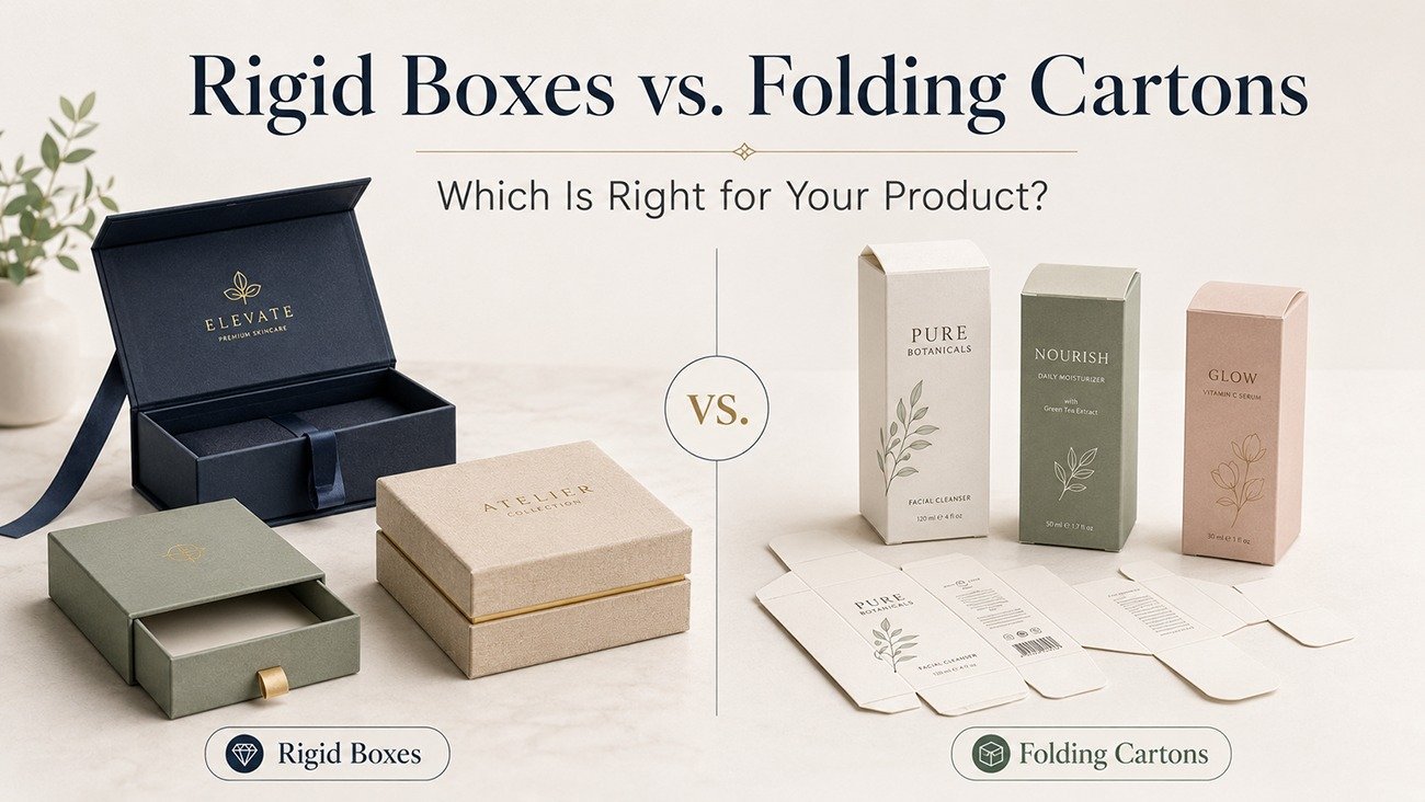 Rigid Boxes vs. Folding Cartons: Which Is Right for Your Product?