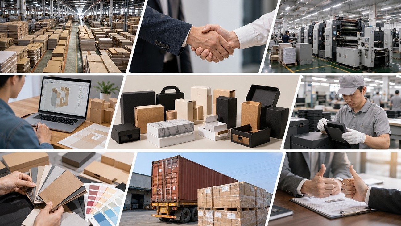 Reliable custom packaging manufacturer in China – Crown Win Box factory production workshop